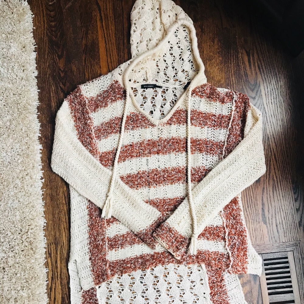 Blu Pepper, Stripped Knit Pullover Sweater
